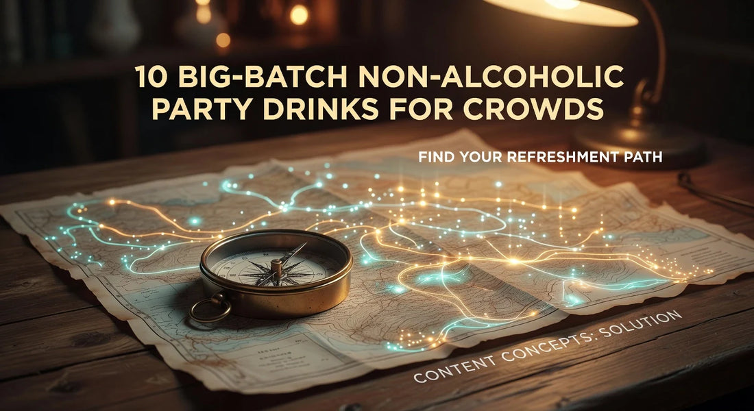 Professional header image for list-based article: 10 Big-Batch Non-Alcoholic Party Drinks for Crowds