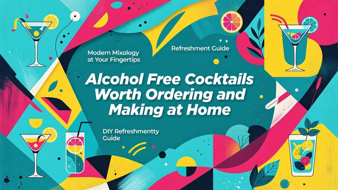 Professional header image for list-based article: Alcohol Free Cocktails Worth Ordering and Making at Home