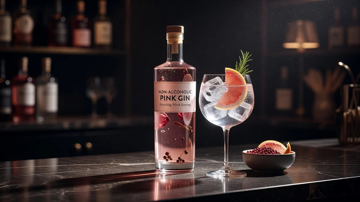 Professional header image for list-based article: Non-Alcoholic Pink Gin: Everything Worth Knowing